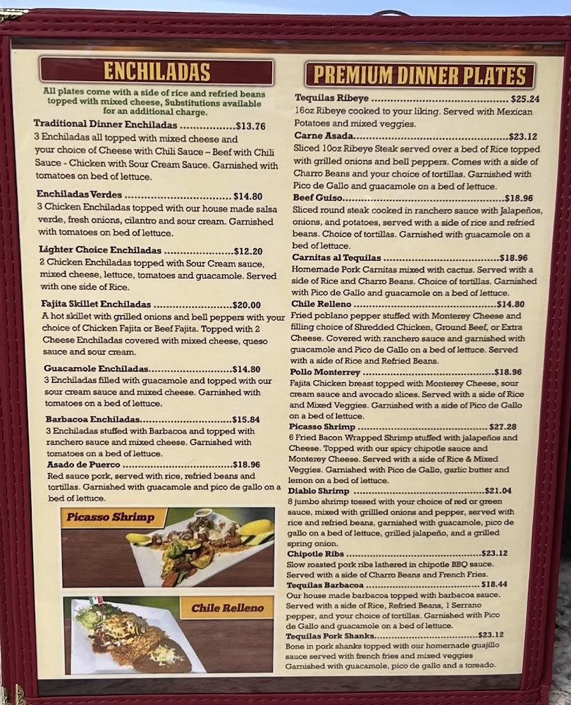 El Tequilas Mexican Restaurant Menu image 3